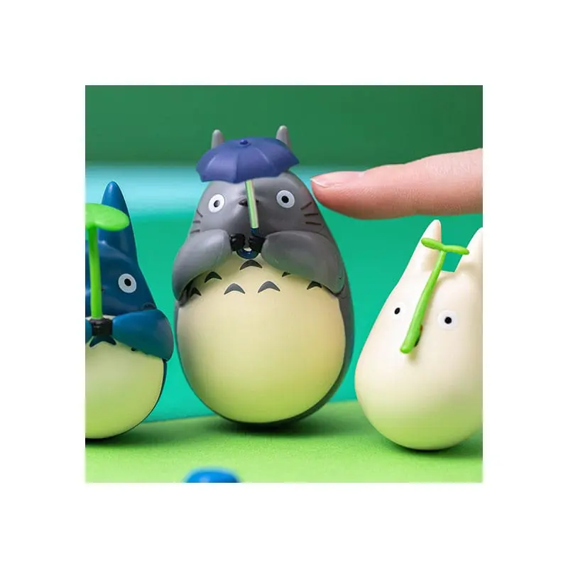 My Neighbor Totoro figurica okruglog dna, mali Totoro s listom 5 cm fotografija proizvoda
