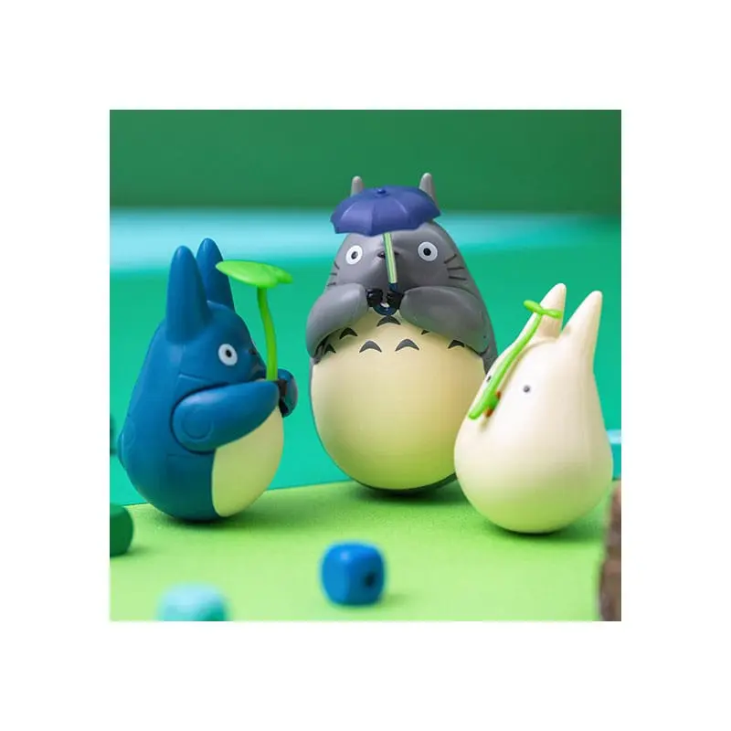 My Neighbor Totoro figurica okruglog dna, mali Totoro s listom 5 cm fotografija proizvoda