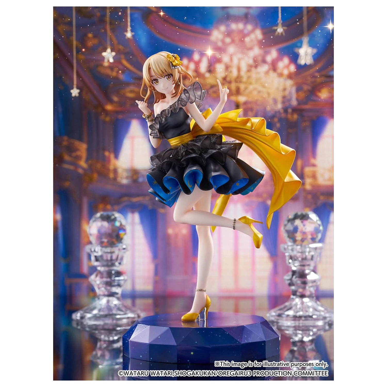 My Youth Romantic Comedy Is Wrong As I Expected. Final SHIBUYA SCRAMBLE FIGURE PVC kip 1/7 Iroha Isshiki Starry Dress Ver. 24 cm fotografija proizvoda