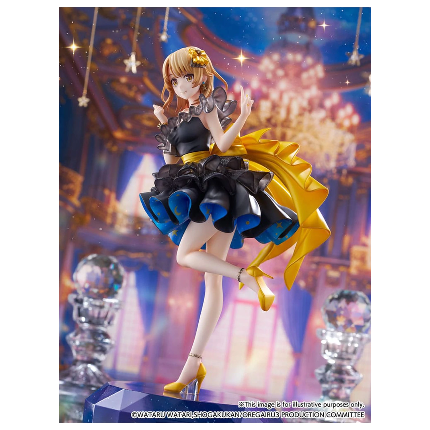 My Youth Romantic Comedy Is Wrong As I Expected. Final SHIBUYA SCRAMBLE FIGURE PVC kip 1/7 Iroha Isshiki Starry Dress Ver. 24 cm fotografija proizvoda