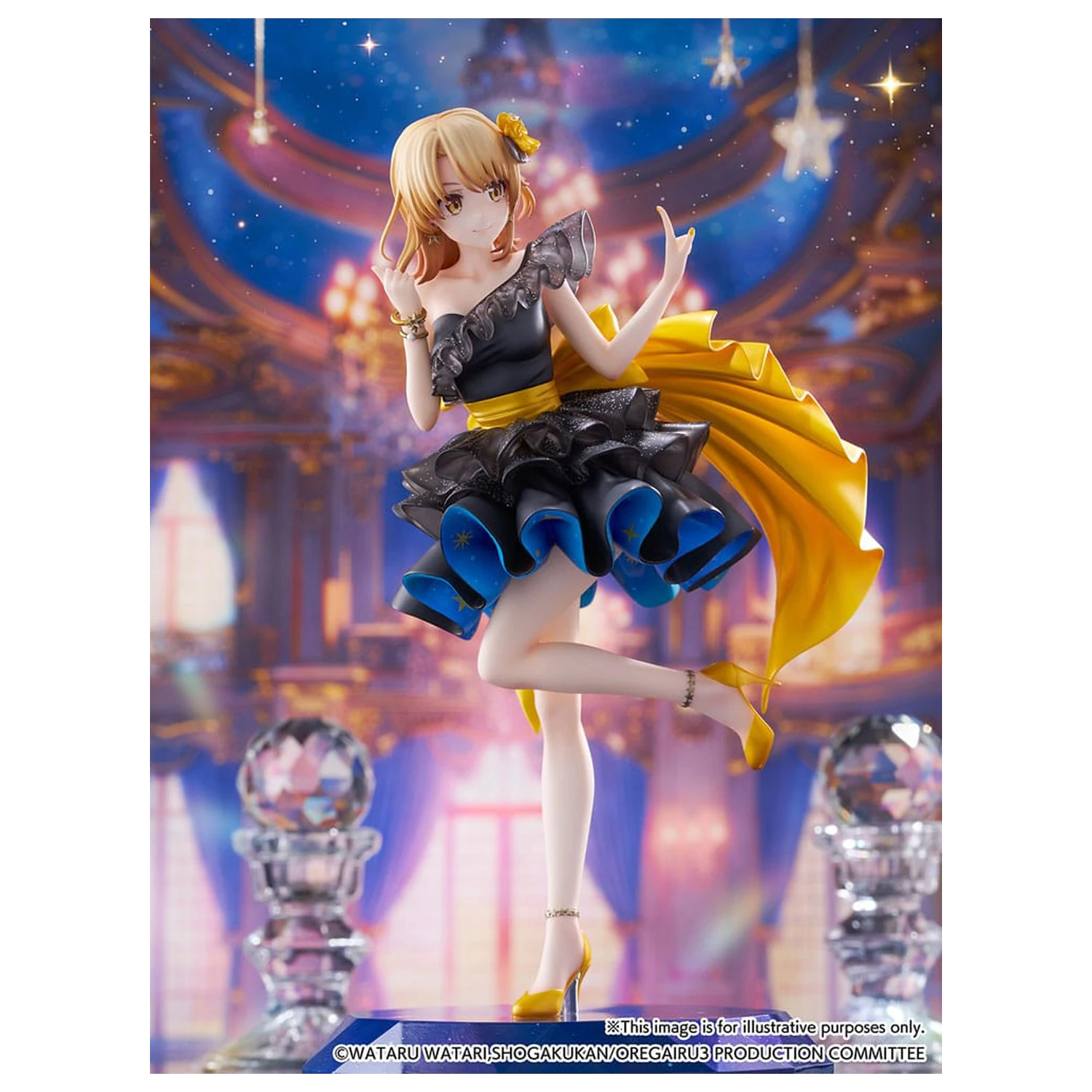 My Youth Romantic Comedy Is Wrong As I Expected. Final SHIBUYA SCRAMBLE FIGURE PVC kip 1/7 Iroha Isshiki Starry Dress Ver. 24 cm fotografija proizvoda