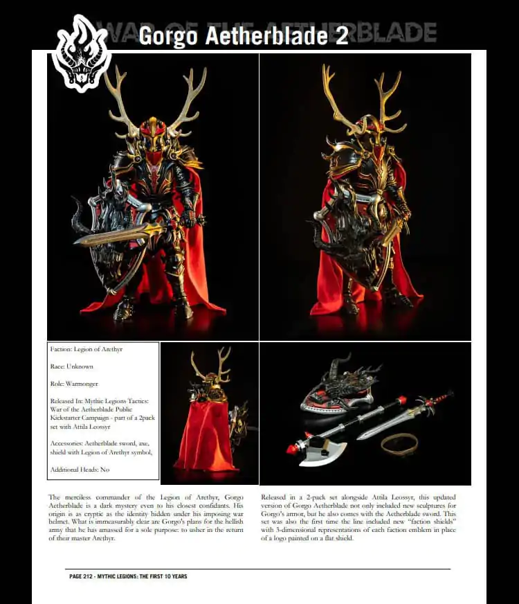 Mythic Legions: The First 10 Year Book Tvrdi uvez fotografija proizvoda