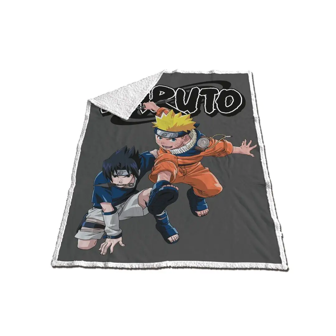 NARUTO Sherpa Deka 120x150cm Naruto & Sasuke fotografija proizvoda