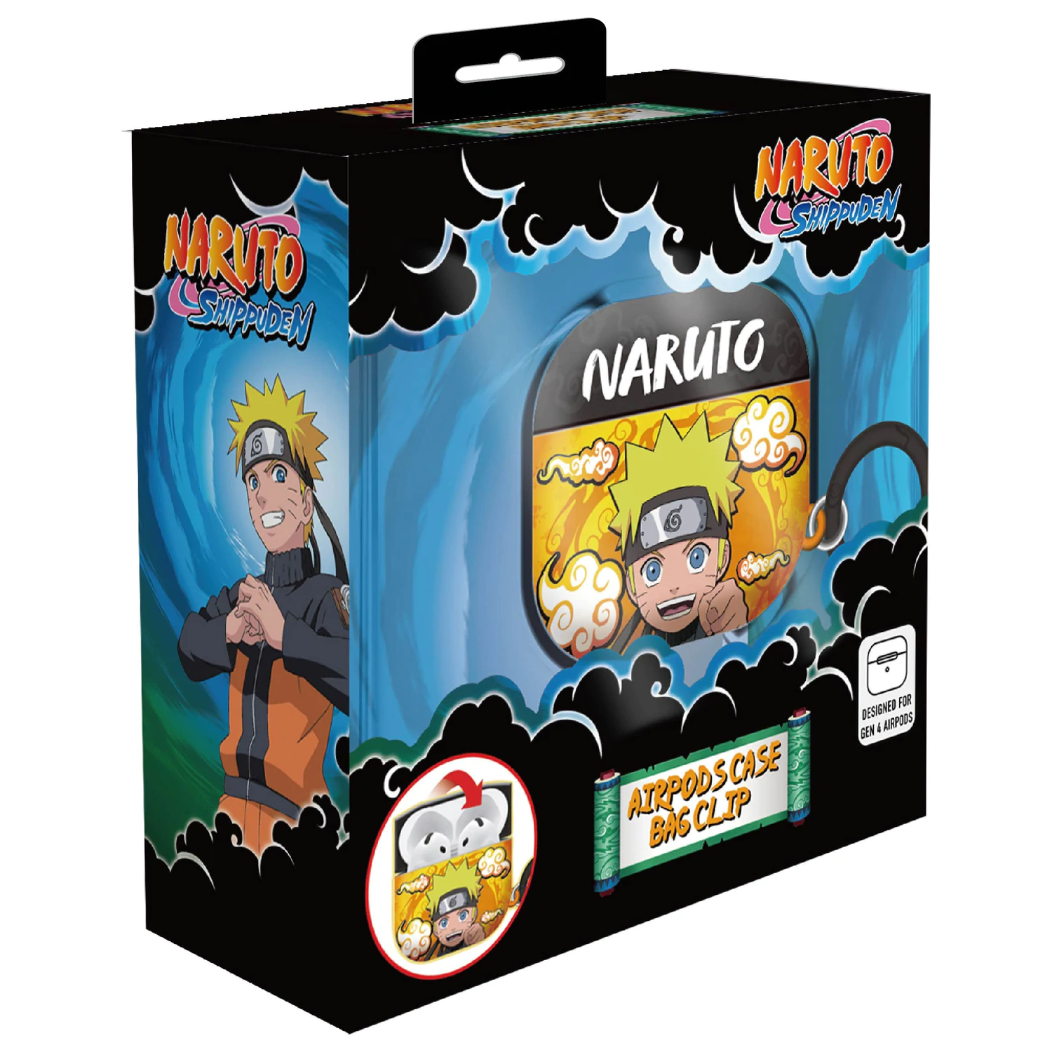 Naruto 3D Pjenasta Torbica za AirPods sa kopčom fotografija proizvoda