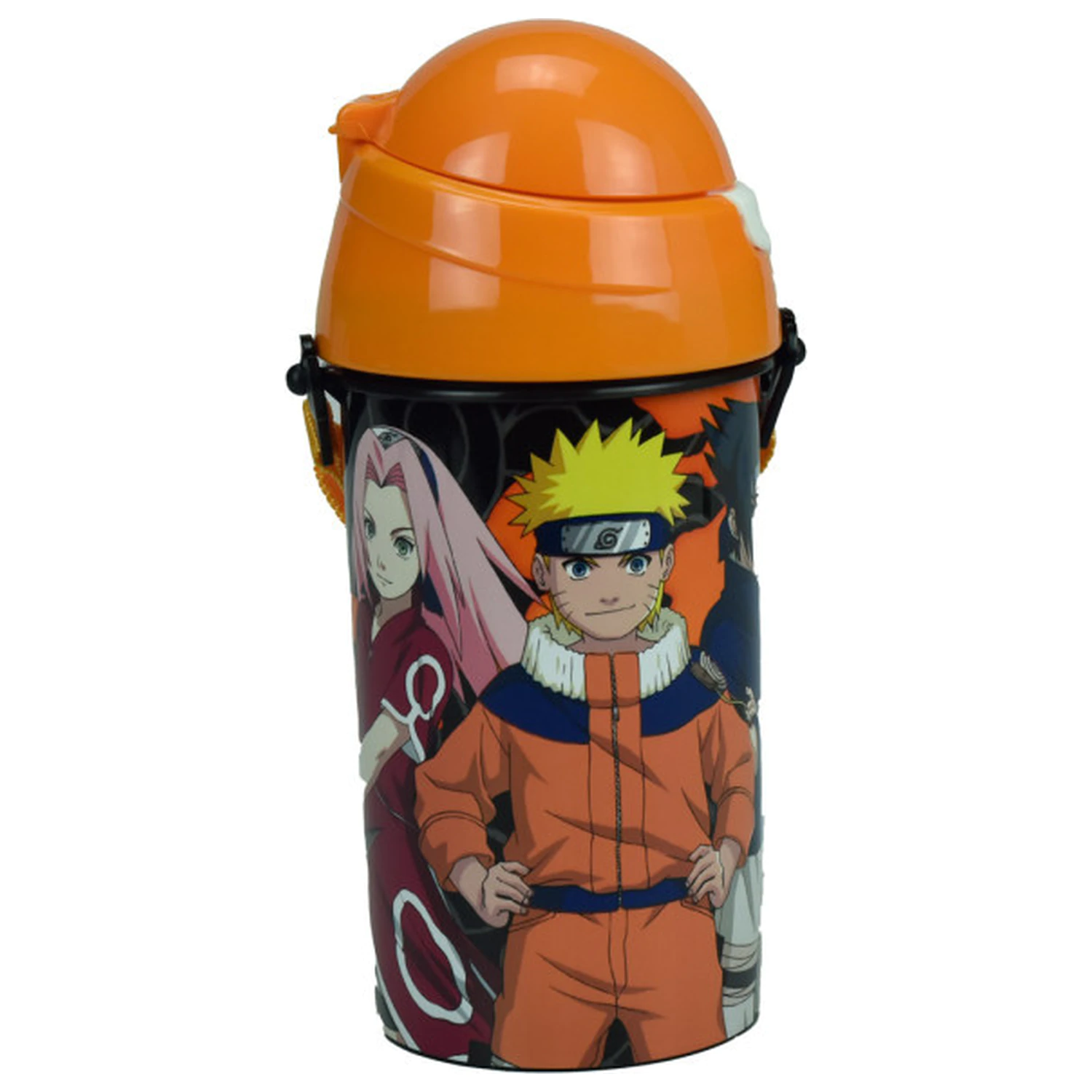 Naruto Fire plastična boca za vodu sa slamkom i vješalicom 500 ml fotografija proizvoda