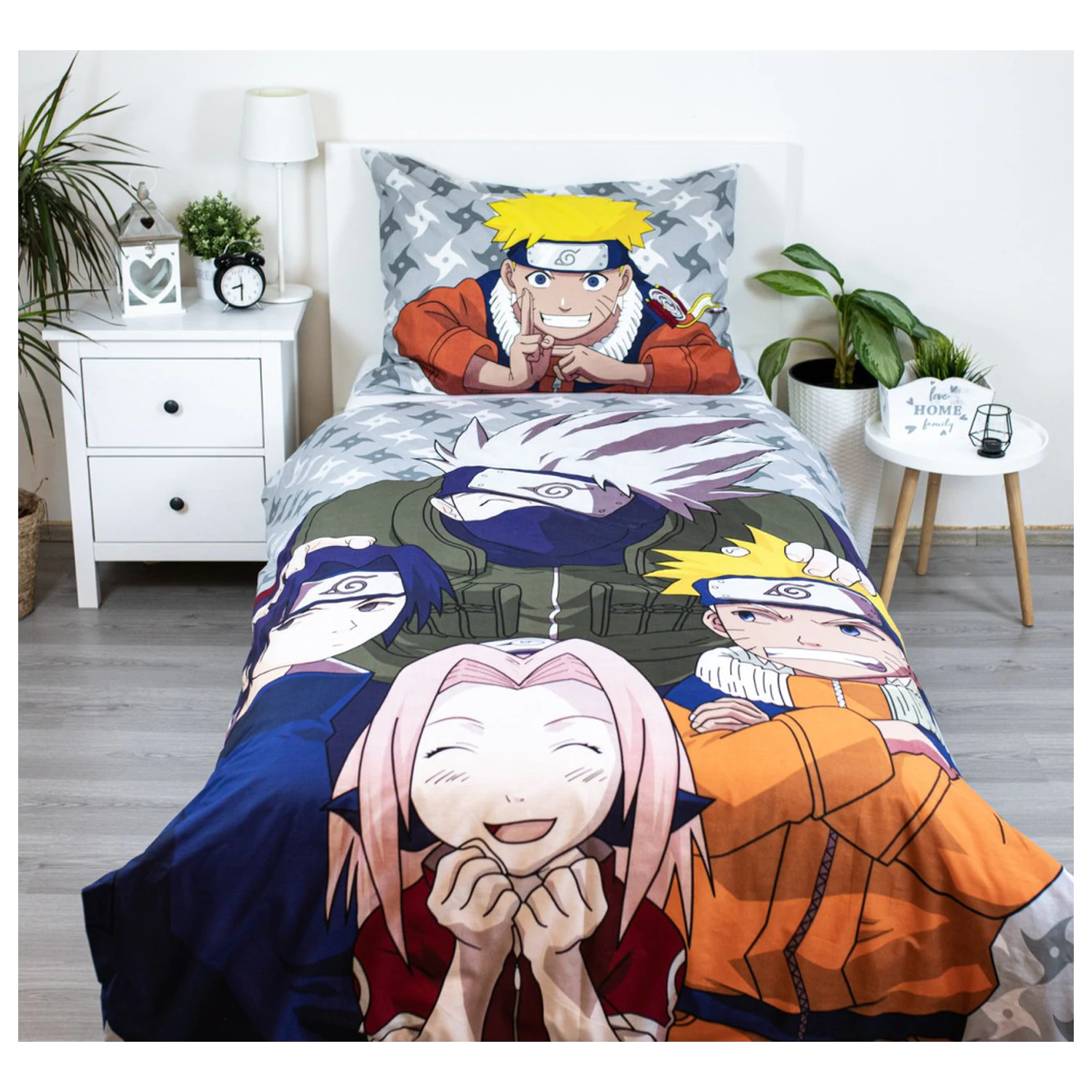 Naruto sivi prekrivač za poplun fotografija proizvoda