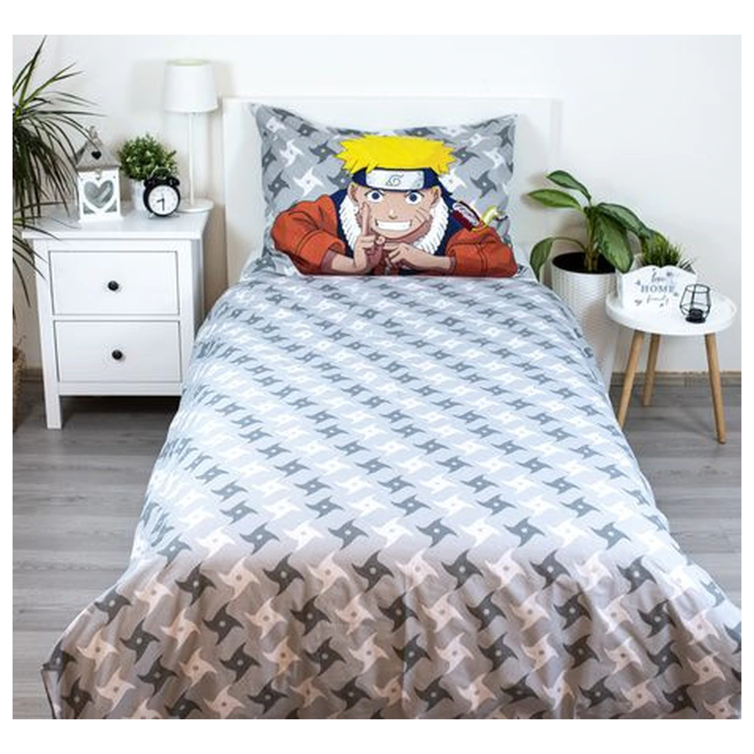 Naruto sivi prekrivač za poplun fotografija proizvoda