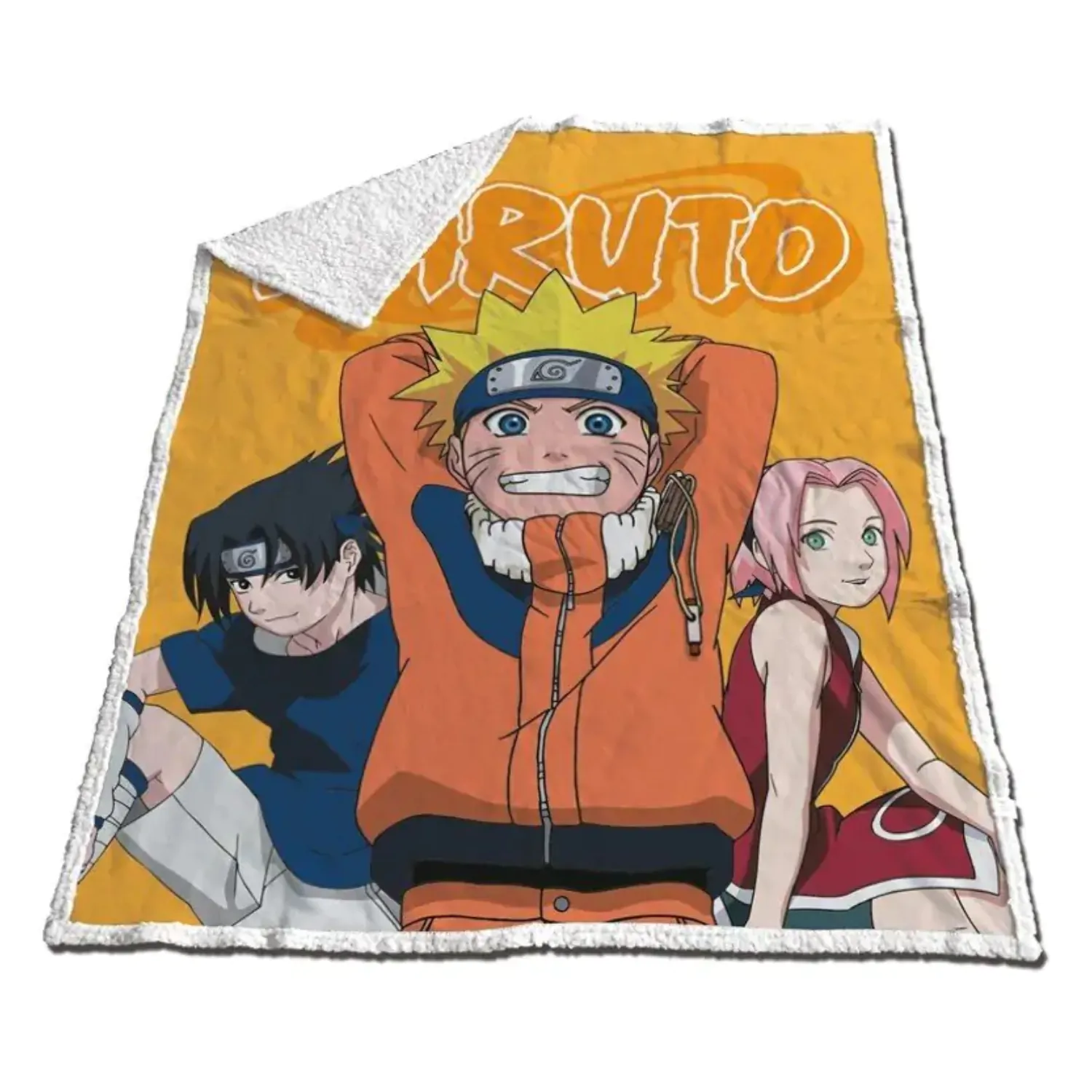 NARUTO Sherpa Deka Naruto, Sasuke & Sakura 120x150cm fotografija proizvoda