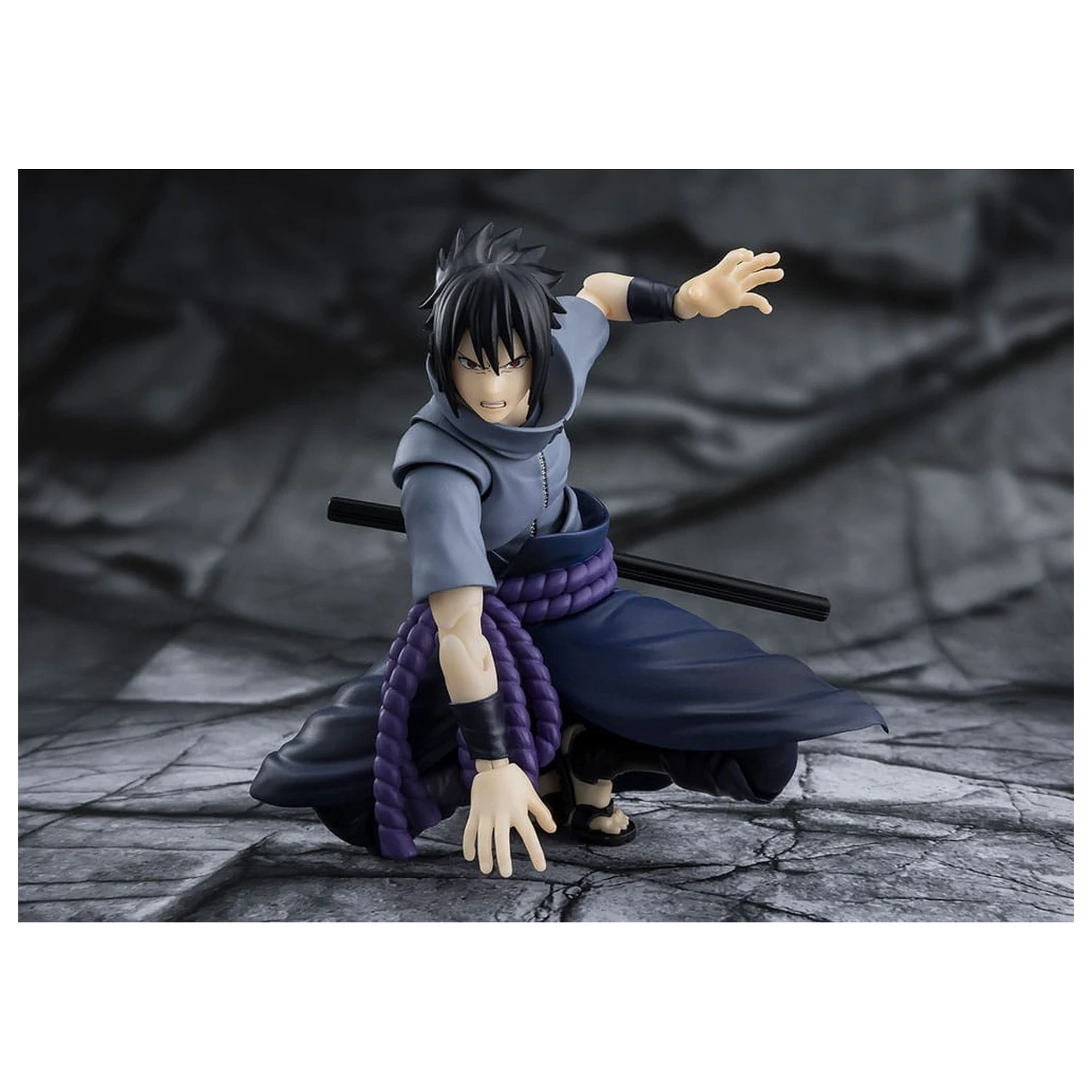 Naruto S.H.Figuarts akcijska figura Sasuke Uchiha Solitary Shinobi 15 cm fotografija proizvoda