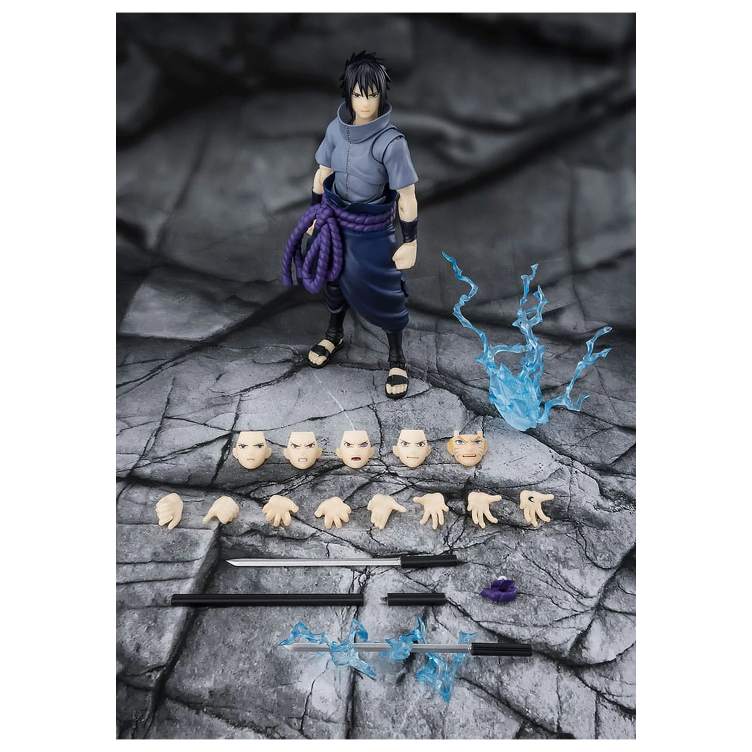 Naruto S.H.Figuarts akcijska figura Sasuke Uchiha Solitary Shinobi 15 cm fotografija proizvoda