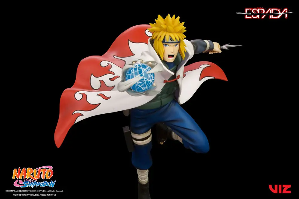 Naruto Shippuden PVC Kip 1/8 Minato Namikaze Vs Nine Tailed Fox 41 cm fotografija proizvoda