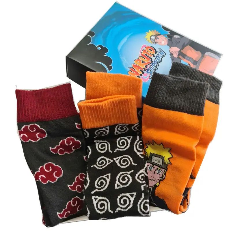 Naruto Shippuden razni paket 3 čarape za odrasle fotografija proizvoda