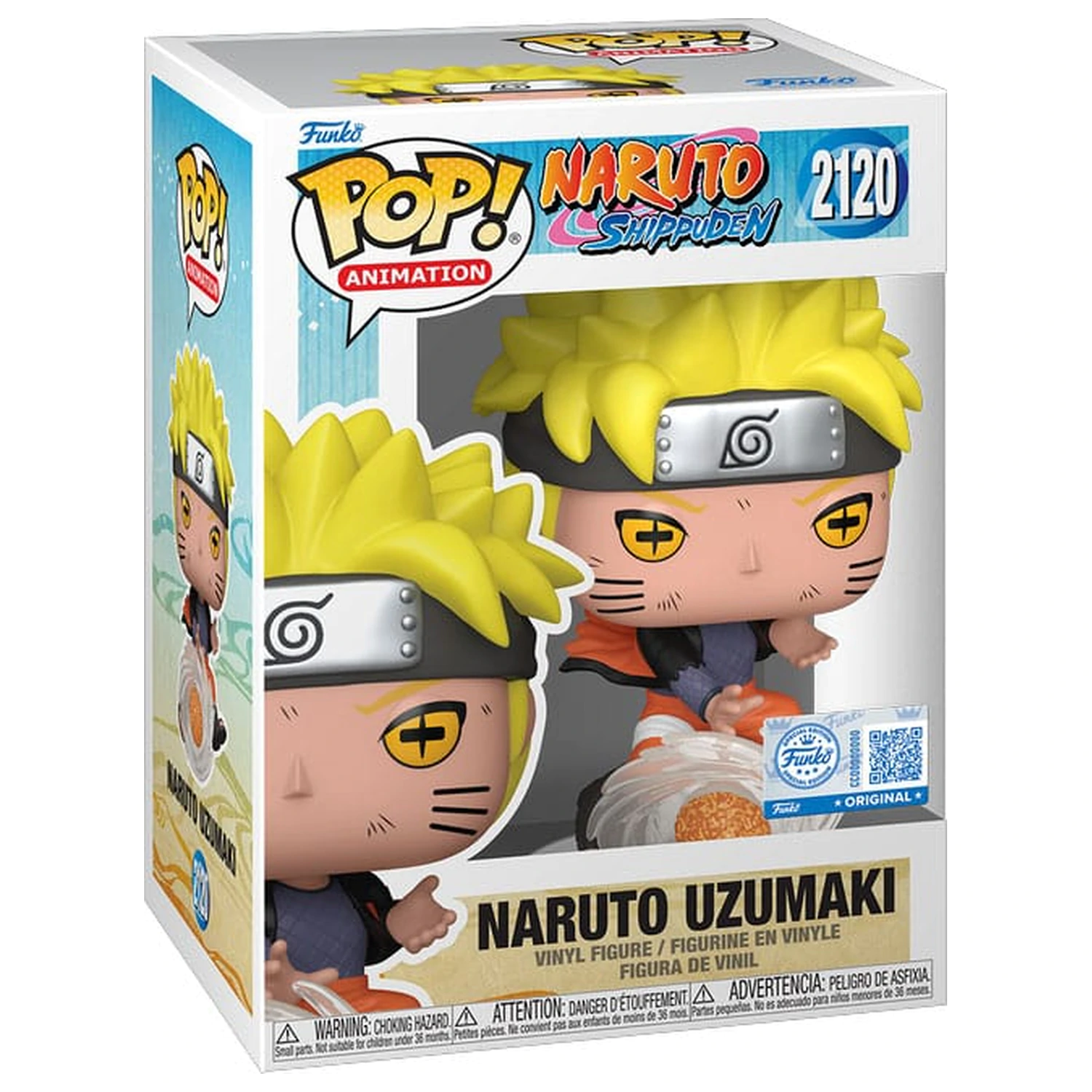 Naruto Shippuden Funko POP! Animation vinilne figure Naruto Uzumaki (Lava Release Rasenshuriken) 9 cm fotografija proizvoda