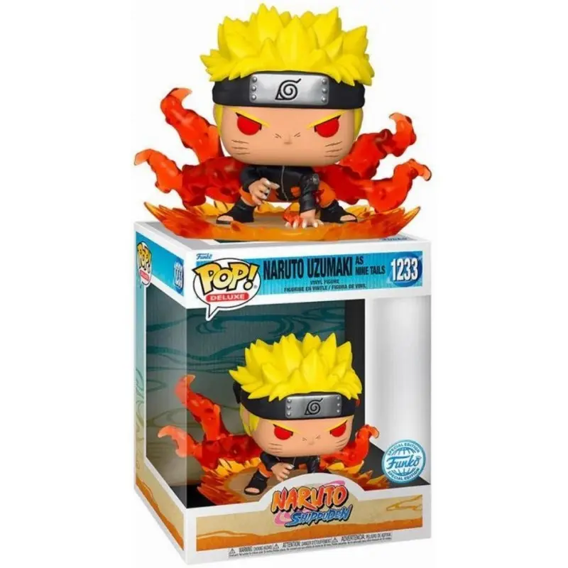 Naruto Shippuden POP! Deluxe Vinyl Figura Naruto Uzumaki kao Devet Repova Special Edition 9 cm fotografija proizvoda