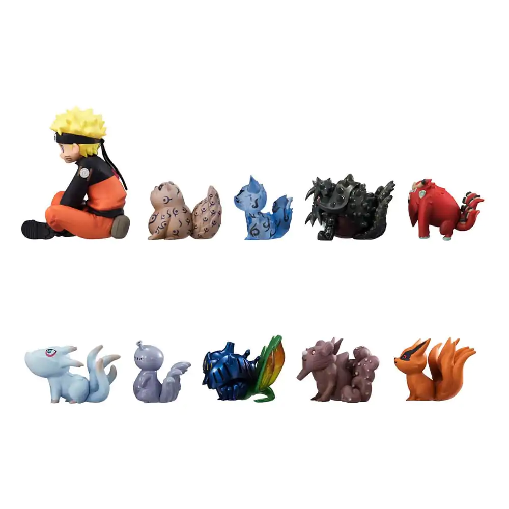 Naruto Shippuden Gaiden G.E.M. Series PVC Statua Naruto Uzumaki & Biju Set 7 cm fotografija proizvoda