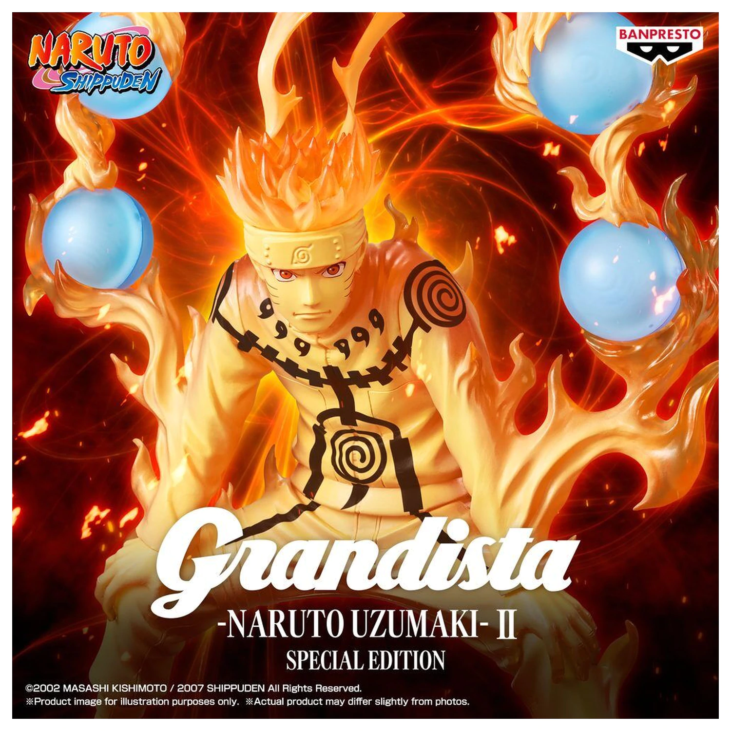 Naruto Shippuden Grandista II Special Edition Naruto Uzumaki figura 27 cm fotografija proizvoda
