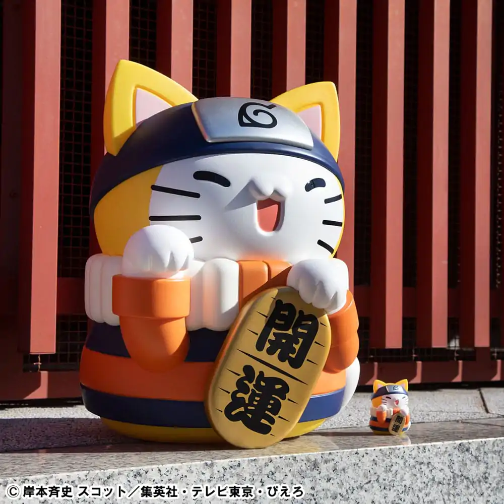 Naruto Shippuden Mega Cat Project Nyanto! The Big Nyaruto Series kolekcionarska figurica Nyaruto Fortune Cats Giant verzija 34 cm fotografija proizvoda