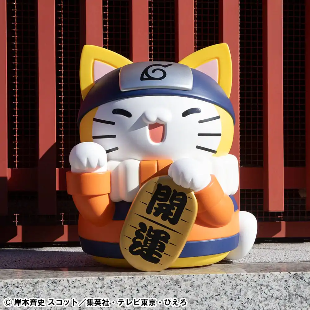 Naruto Shippuden Mega Cat Project Nyanto! The Big Nyaruto Series kolekcionarska figurica Nyaruto Fortune Cats Giant verzija 34 cm fotografija proizvoda