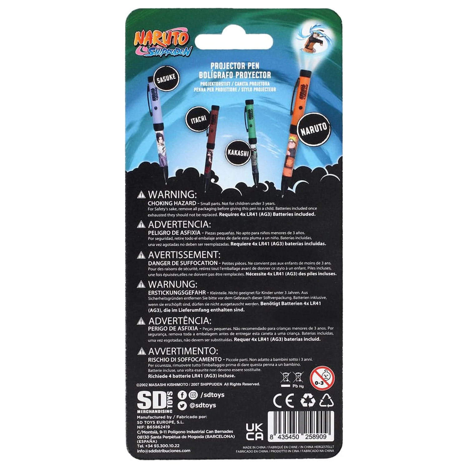 Naruto Shippuden Pen with Light Projector Naruto fotografija proizvoda