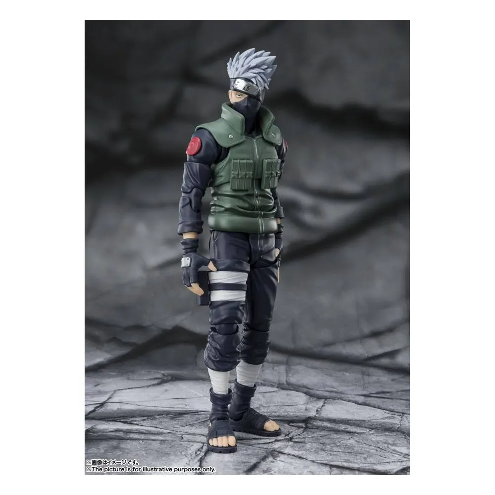 Naruto Shippuden S.H. Figuarts akcijska figura Kakashi Hatake -The famed Sharingan Hero- 16 cm fotografija proizvoda