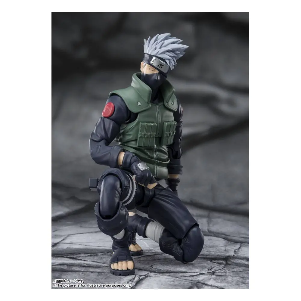 Naruto Shippuden S.H. Figuarts akcijska figura Kakashi Hatake -The famed Sharingan Hero- 16 cm fotografija proizvoda