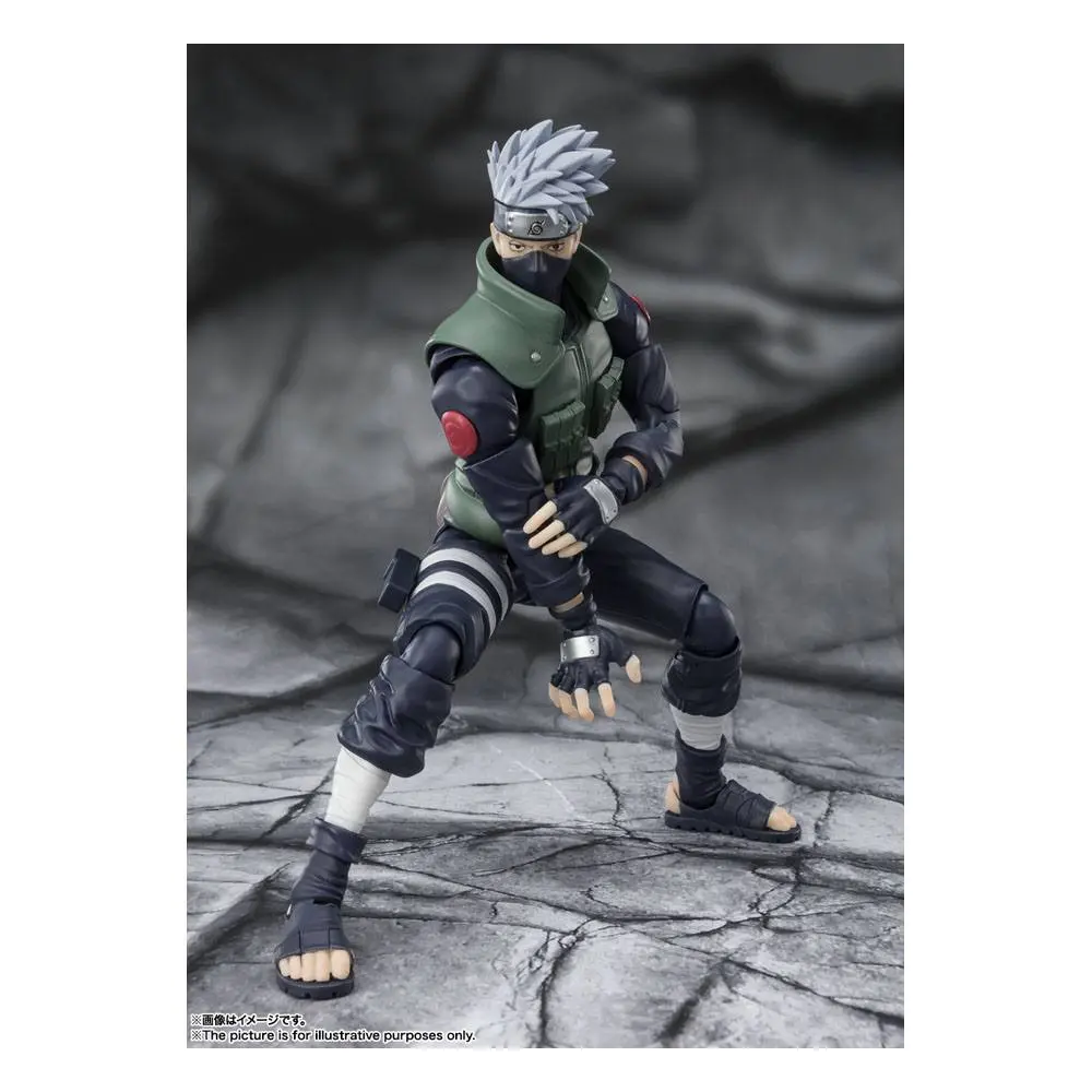 Naruto Shippuden S.H. Figuarts akcijska figura Kakashi Hatake -The famed Sharingan Hero- 16 cm fotografija proizvoda