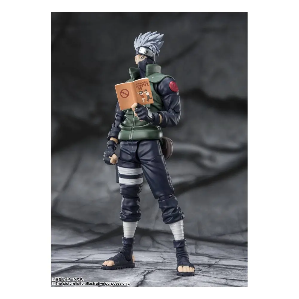 Naruto Shippuden S.H. Figuarts akcijska figura Kakashi Hatake -The famed Sharingan Hero- 16 cm fotografija proizvoda