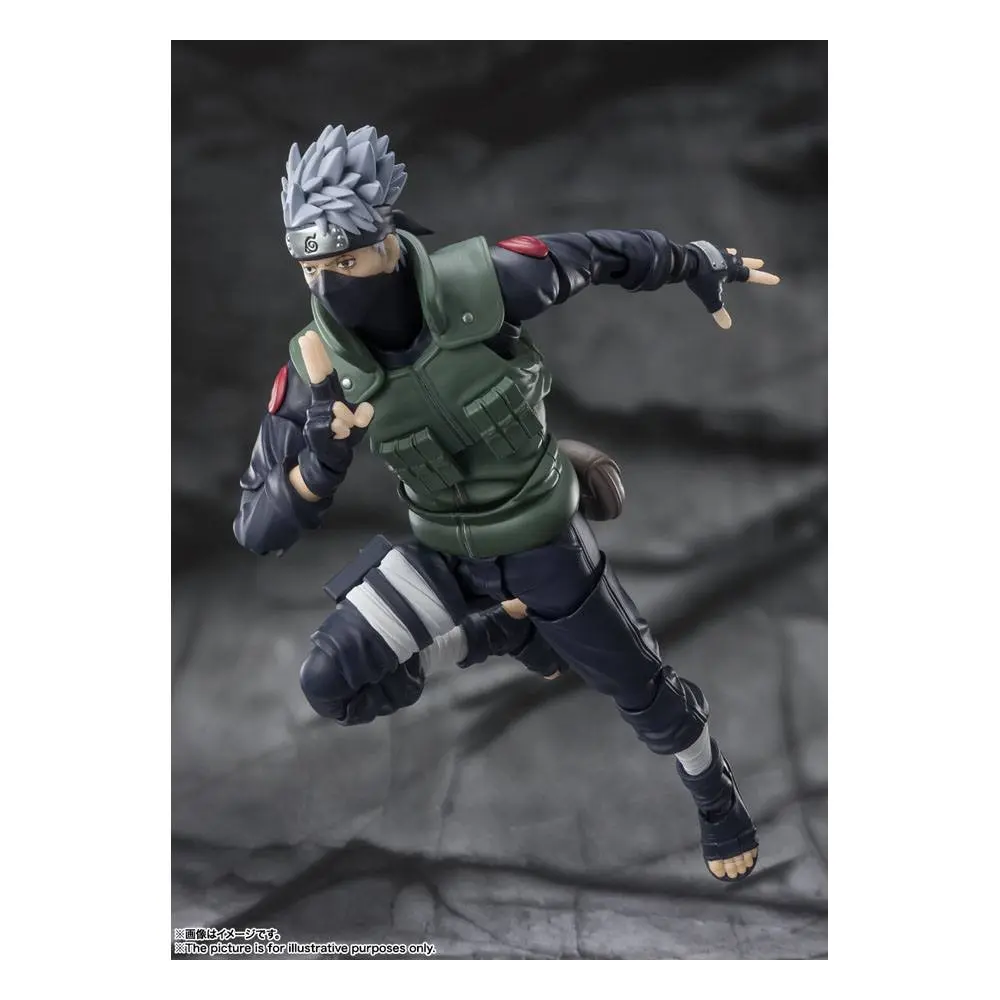 Naruto Shippuden S.H. Figuarts akcijska figura Kakashi Hatake -The famed Sharingan Hero- 16 cm fotografija proizvoda