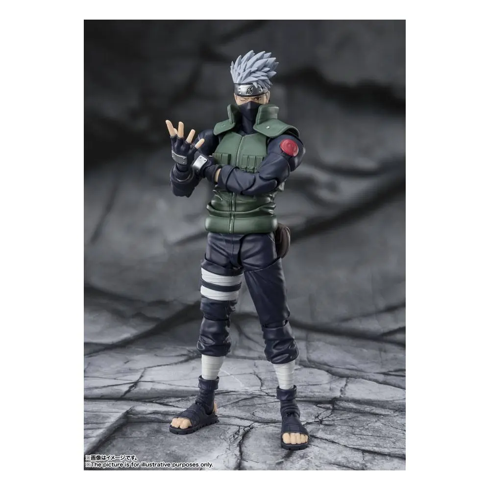 Naruto Shippuden S.H. Figuarts akcijska figura Kakashi Hatake -The famed Sharingan Hero- 16 cm fotografija proizvoda