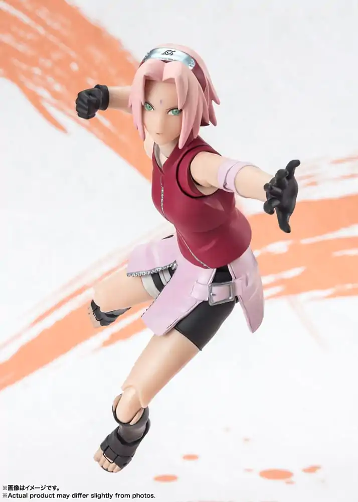 Naruto Shippuden S.H. Figuarts akcijska figura Sakura Haruno Naruto OP99 Edition 14 cm fotografija proizvoda