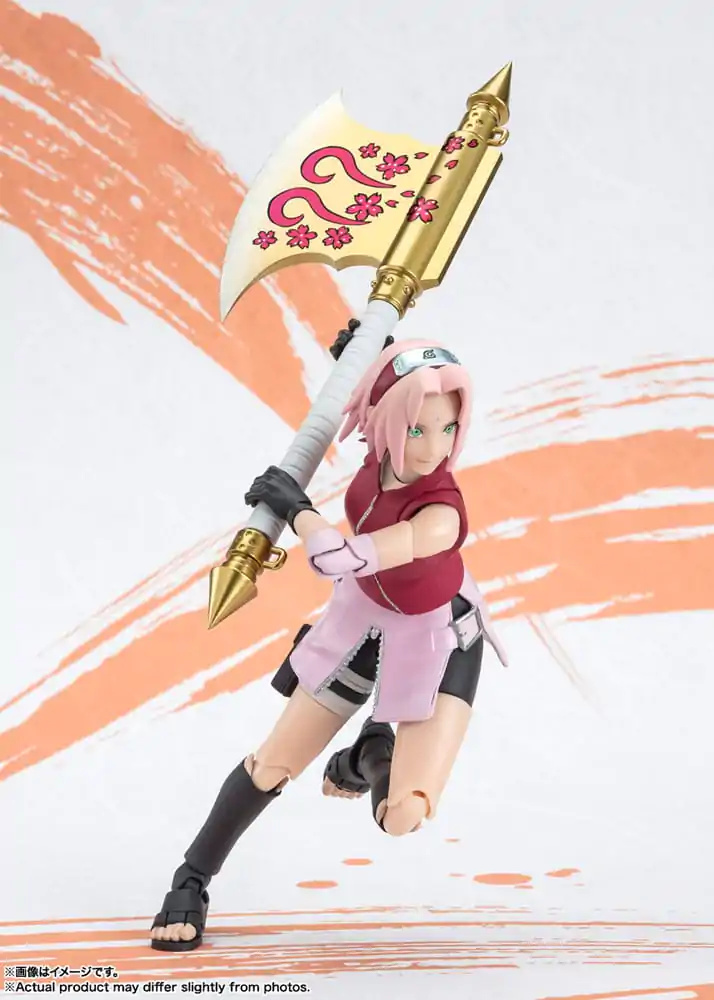 Naruto Shippuden S.H. Figuarts akcijska figura Sakura Haruno Naruto OP99 Edition 14 cm fotografija proizvoda