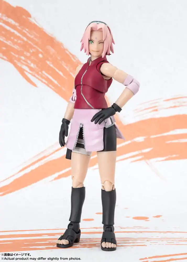 Naruto Shippuden S.H. Figuarts akcijska figura Sakura Haruno Naruto OP99 Edition 14 cm fotografija proizvoda