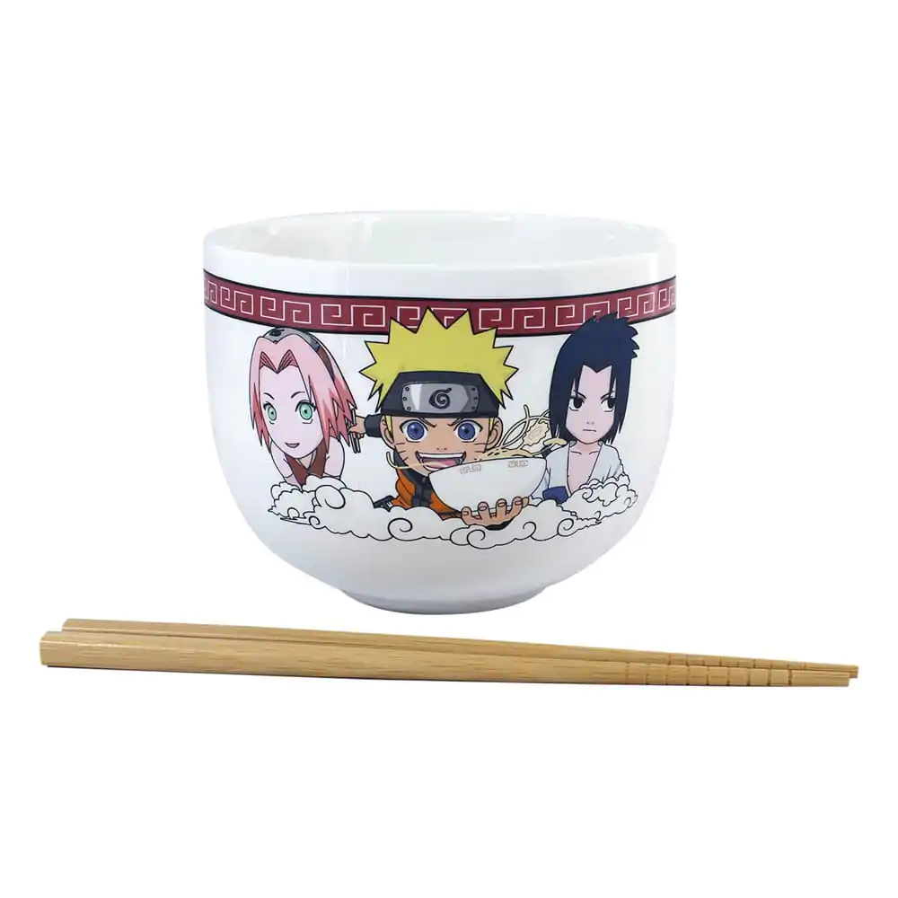 Naruto Shippuden zdjela za ramen s štapićima Team Seven 414 ml fotografija proizvoda