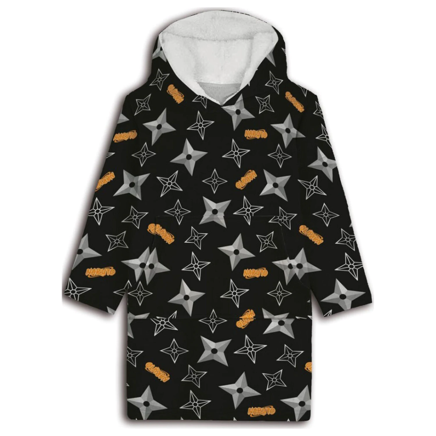 Naruto Shuriken nosiva plišana deka od flisa, poncho 7-14 godina fotografija proizvoda
