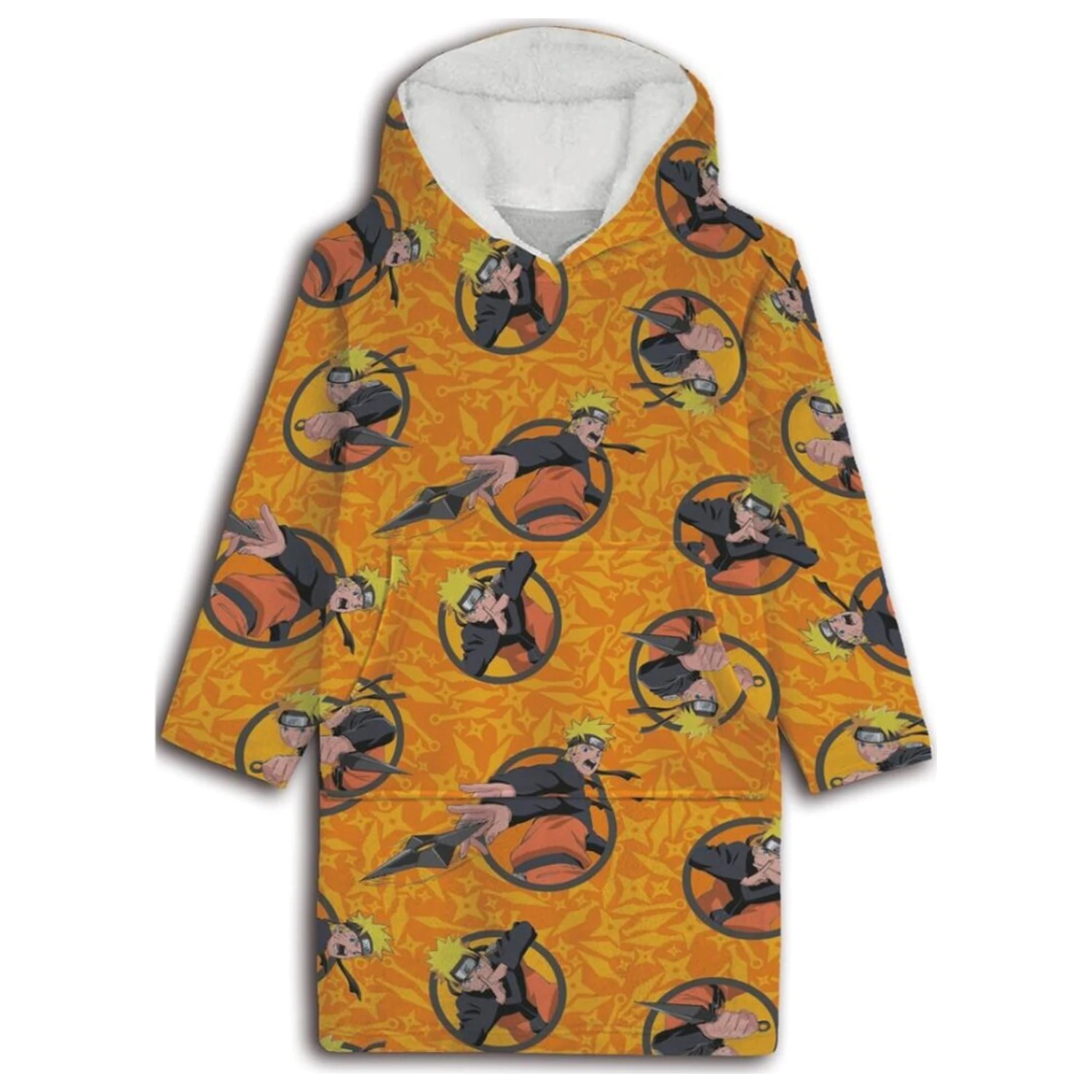 Naruto Shuriken odrasli nosivi plišani flis pokrivač pončo fotografija proizvoda