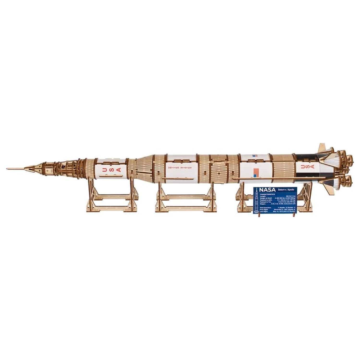 NASA 3D Drvena Slagalica Saturn V fotografija proizvoda