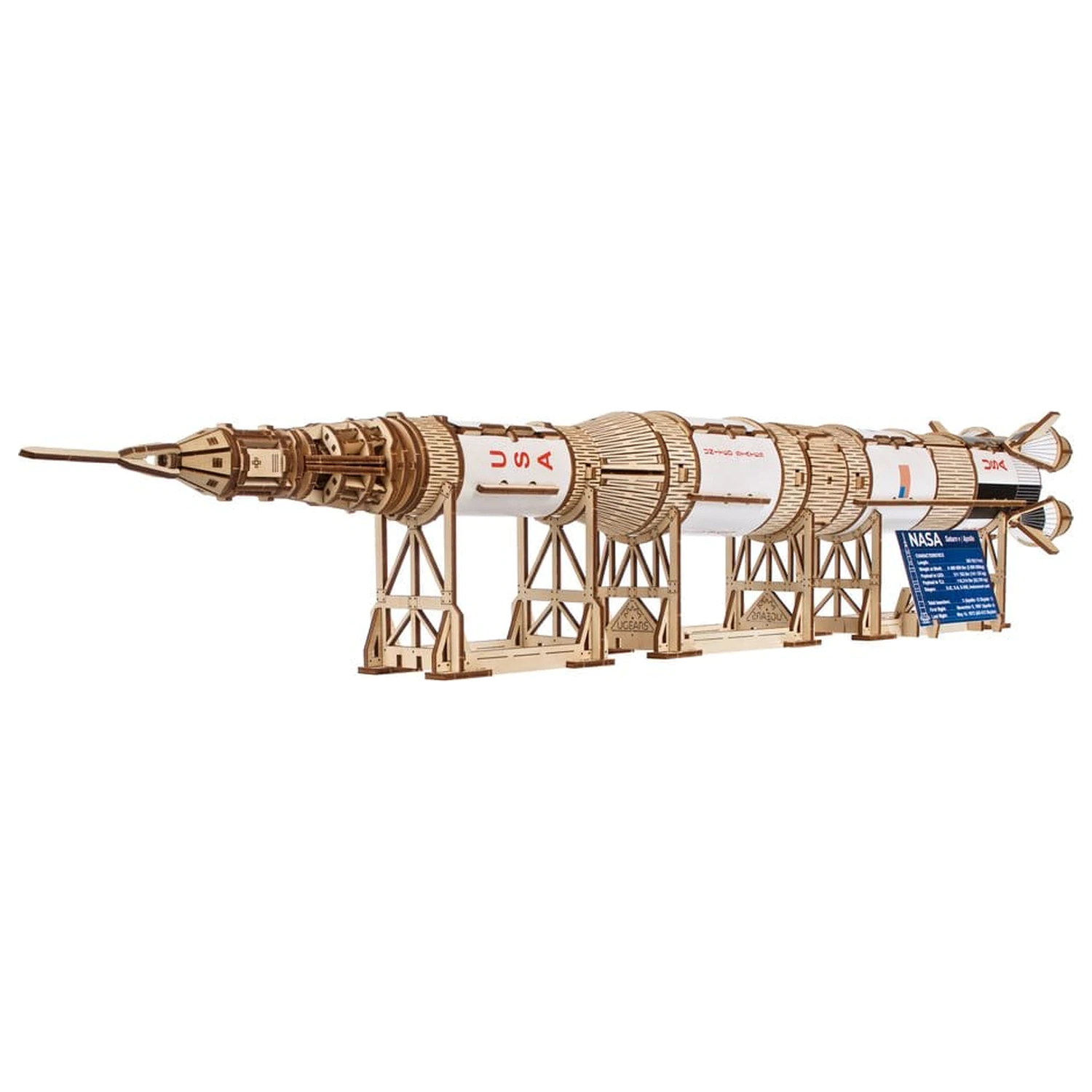 NASA 3D Drvena Slagalica Saturn V fotografija proizvoda