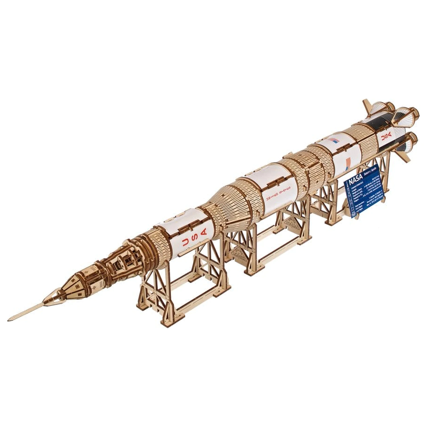 NASA 3D Drvena Slagalica Saturn V fotografija proizvoda