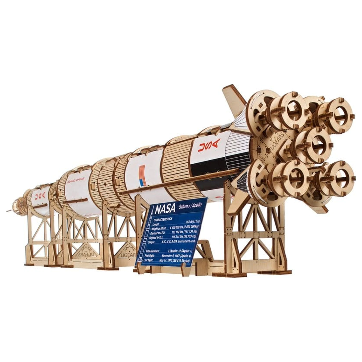 NASA 3D Drvena Slagalica Saturn V fotografija proizvoda