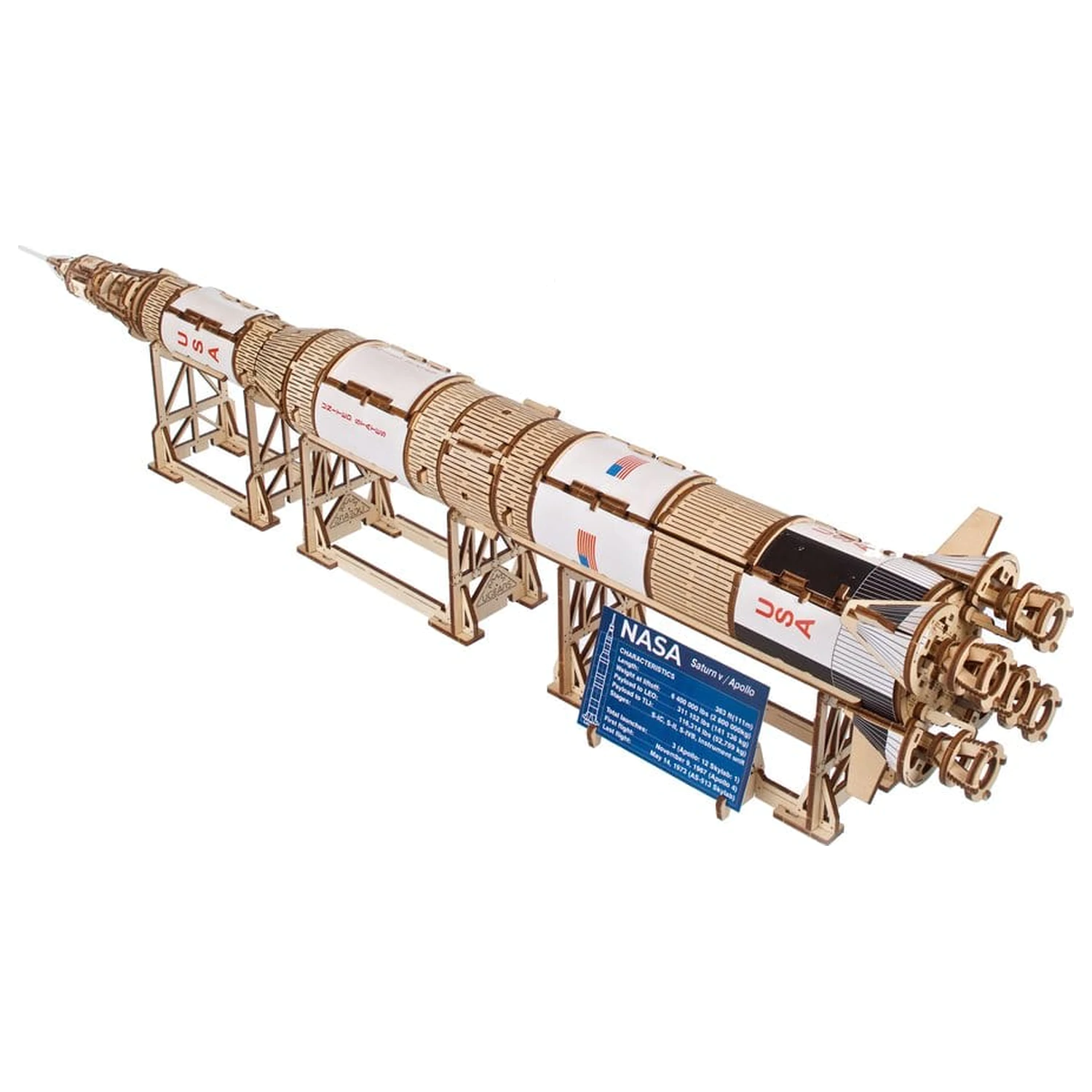 NASA 3D Drvena Slagalica Saturn V fotografija proizvoda