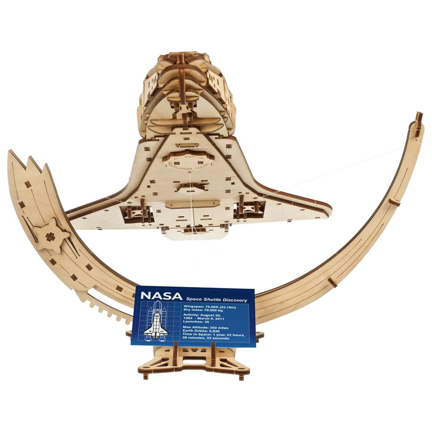 NASA 3D Drvena Slagalica Space Shuttle Discovery fotografija proizvoda