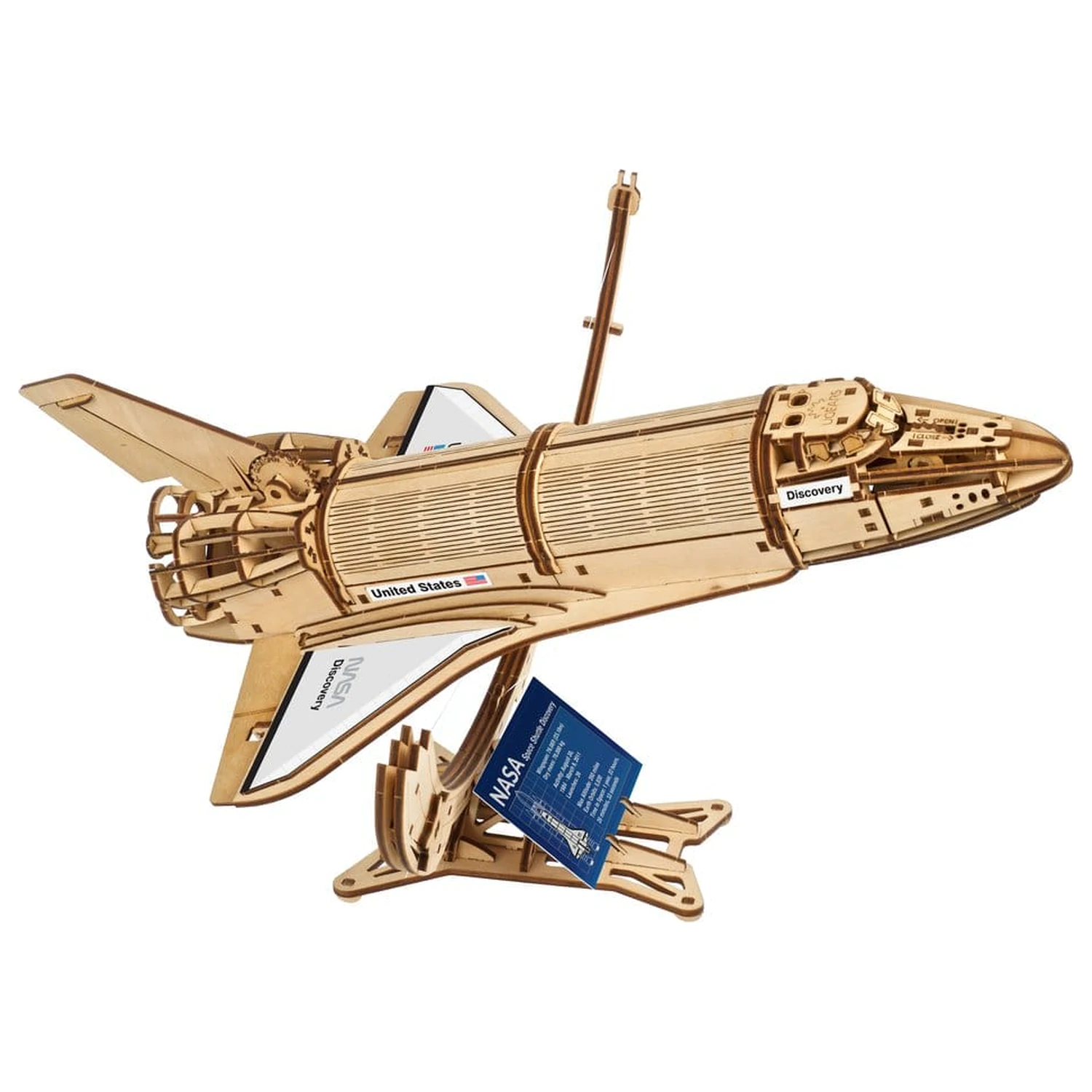 NASA 3D Drvena Slagalica Space Shuttle Discovery fotografija proizvoda