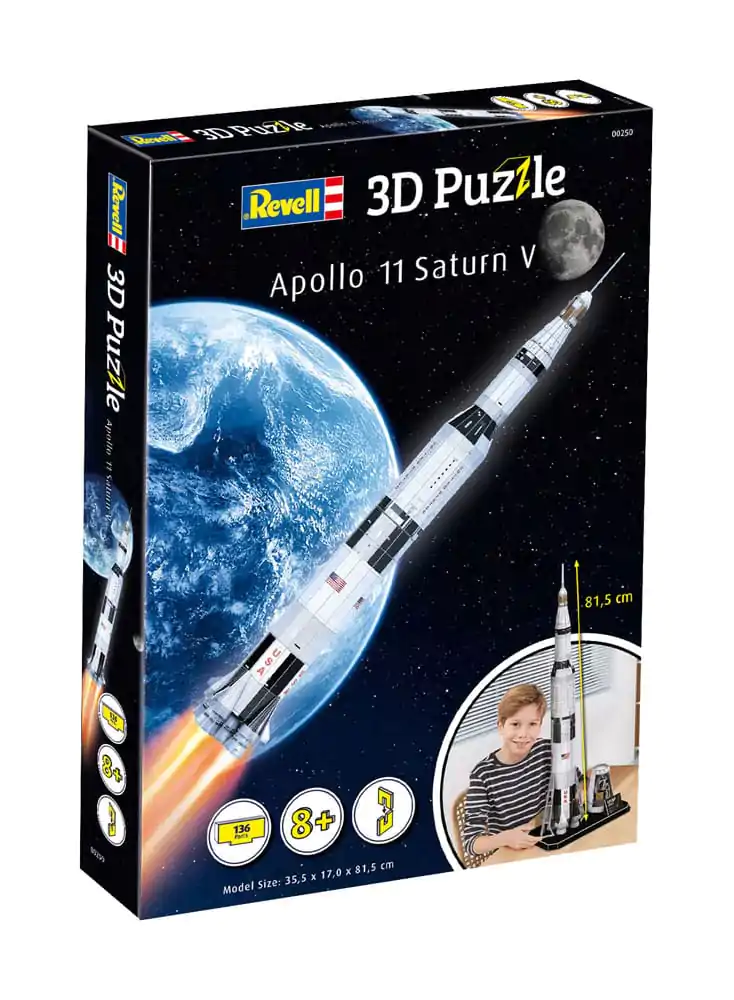 NASA 3D Puzzle Apollo 11 Saturn V 81 cm fotografija proizvoda