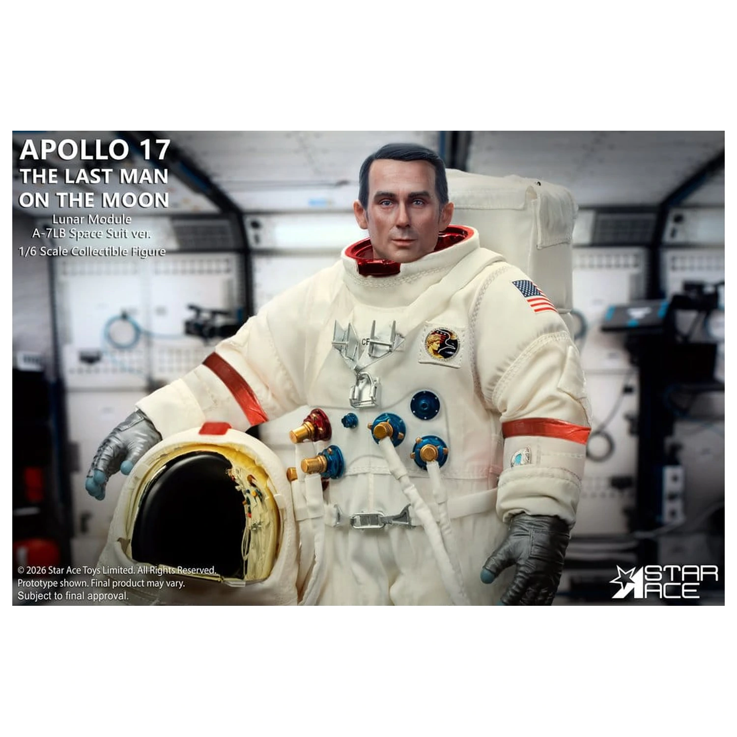 NASA Apollo 17 akcijska figura 1/6 The Last Man on the Moon 30 cm fotografija proizvoda