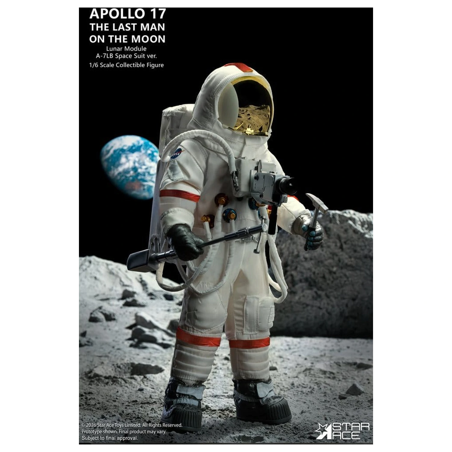 NASA Apollo 17 akcijska figura 1/6 The Last Man on the Moon 30 cm fotografija proizvoda