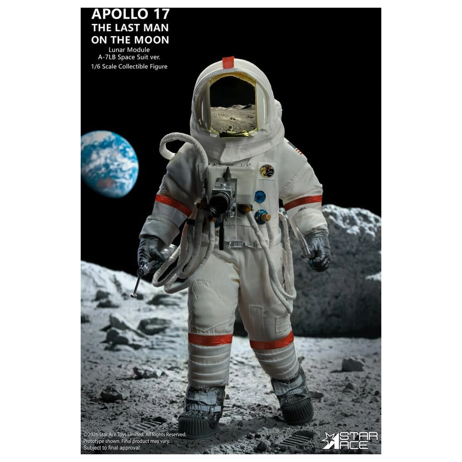 NASA Apollo 17 akcijska figura 1/6 The Last Man on the Moon 30 cm fotografija proizvoda