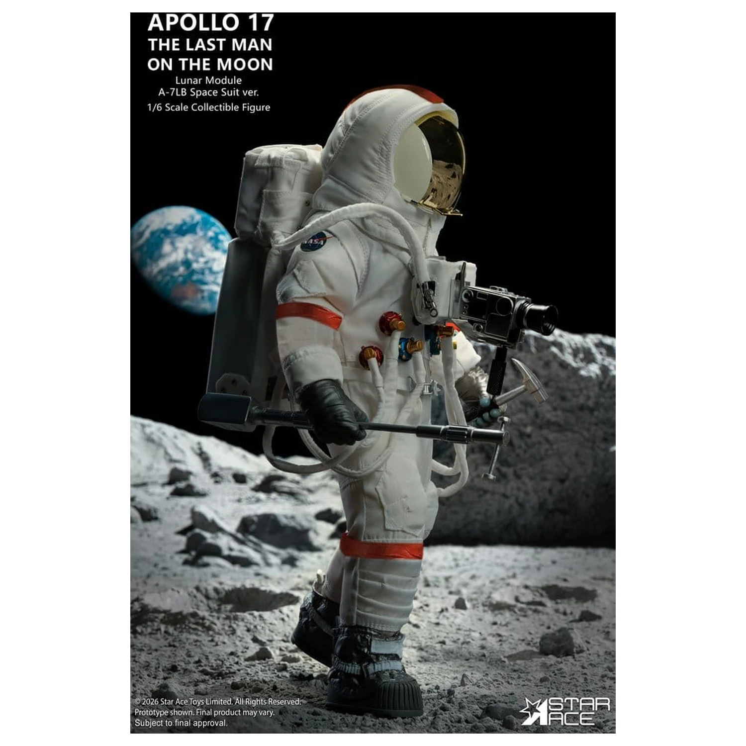 NASA Apollo 17 akcijska figura 1/6 The Last Man on the Moon 30 cm fotografija proizvoda