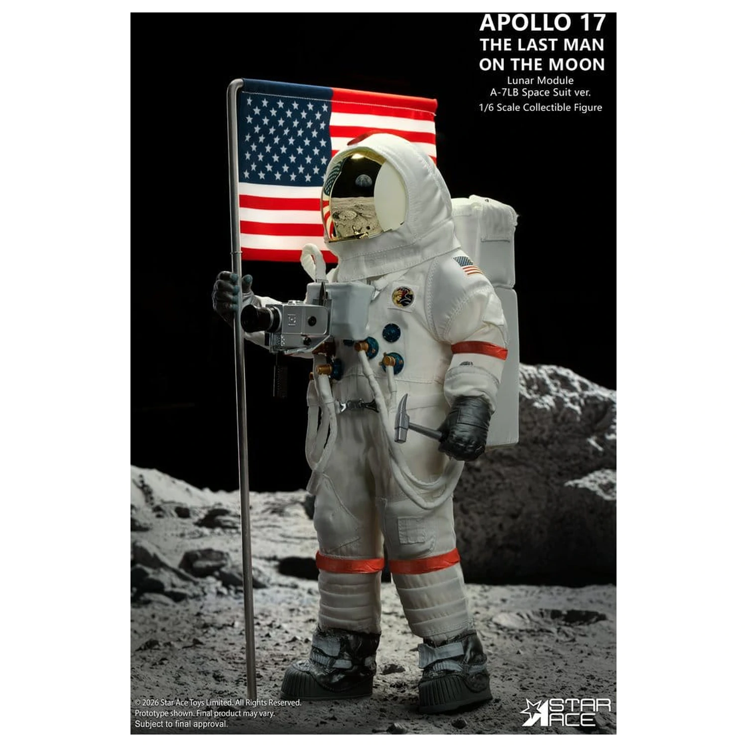 NASA Apollo 17 akcijska figura 1/6 The Last Man on the Moon 30 cm fotografija proizvoda