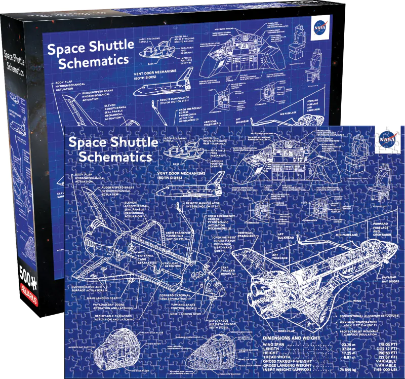 NASA Shuttle Shematska Puzzle (500 komada) fotografija proizvoda