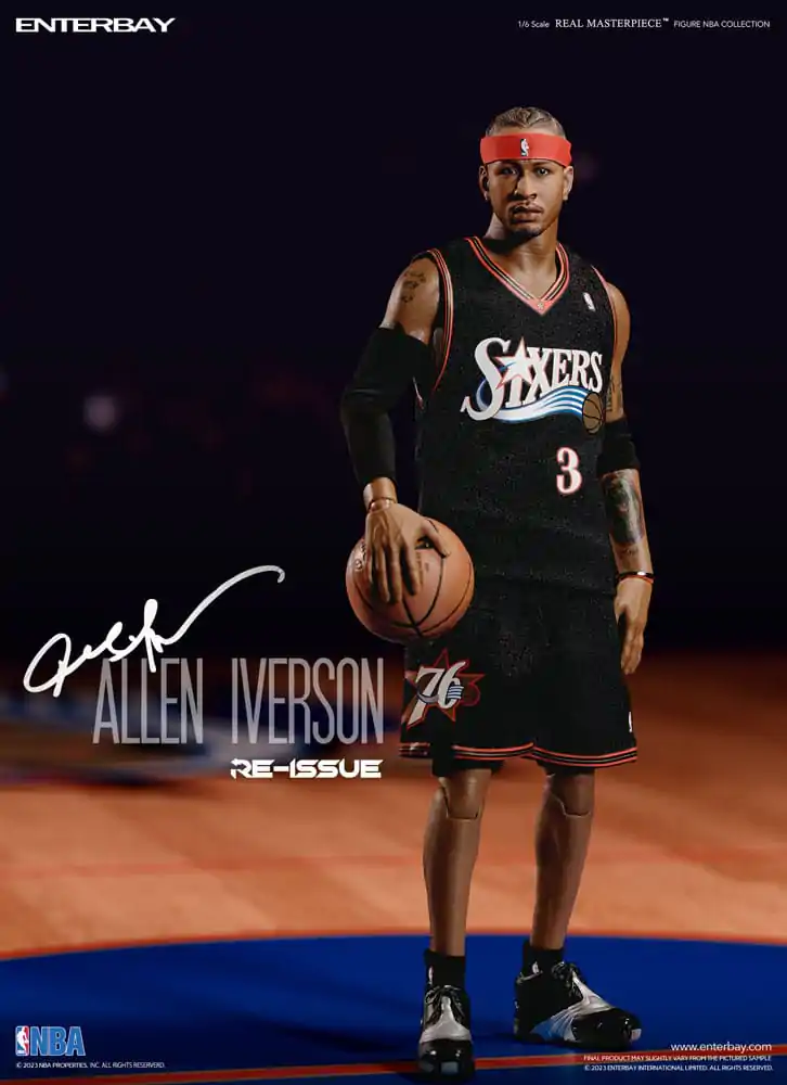 NBA kolekcija Real Masterpiece akcijska figura 1/6 Allen Iverson Limited Retro Edition 30 cm fotografija proizvoda